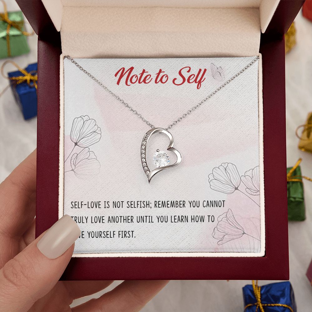 Forever Love Necklace with message card, Birthday gift for family and friends, Gift To Self Motivate your loved one, Gift for all occasion etc