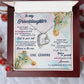 TO MY GRANDDAUGHTER, FOREVER LOVE NECKLACE WITH MESSAGE CARD FOR GRANDDAUGHTER, BIRTHDAY GIFT FOR HER, FROM GRANDMA