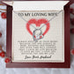 Forever Love Necklace, My Loving Wife, Necklace With Message Card, Birthday Gift For Her