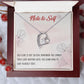 Forever Love Necklace with message card, Birthday gift for family and friends, Gift To Self Motivate your loved one, Gift for all occasion etc