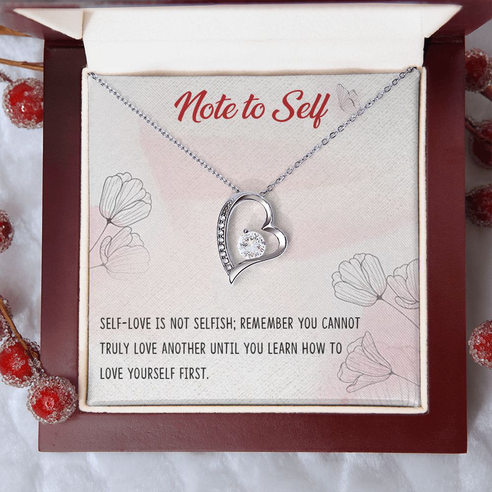 Forever Love Necklace with message card, Birthday gift for family and friends, Gift To Self Motivate your loved one, Gift for all occasion etc