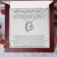 HAPPY MOTHERS DAY, FOREVER LOVE NECKLACE FOR MOM, NECKLACE WITH MESSAGE CARD, BIRTHDAY, MOTHER'S DAY GIFT FOR HER