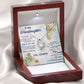 TO MY GRANDDAUGHTER, FOREVER LOVE NECKLACE WITH MESSAGE CARD FOR GRANDDAUGHTER, BIRTHDAY GIFT FOR HER, FROM GRANDMA