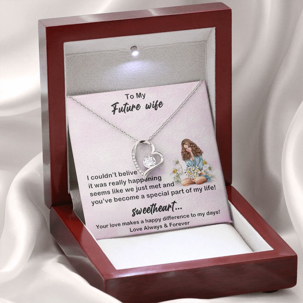 Forever Love Necklace, My Future Wife, Necklace With Message Card, Birthday Gift For Her