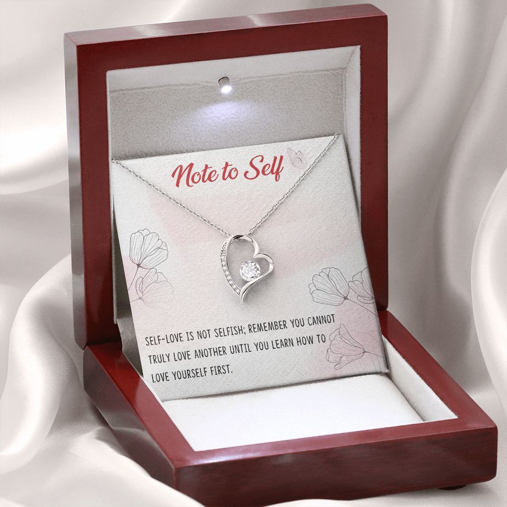 Forever Love Necklace with message card, Birthday gift for family and friends, Gift To Self Motivate your loved one, Gift for all occasion etc