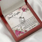 GRANDMOTHER AND GRANDDAUGHTER, FOREVER LOVE NECKLACE WITH MESSAGE CARD FOR GRANDDAUGHTER, BIRTHDAY GIFT FOR HER, FROM GRANDMA