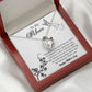 TO MY MOM, FOREVER LOVE NECKLACE FOR MOM, NECKLACE WITH MESSAGE CARD, BIRTHDAY, MOTHER'S DAY GIFT FOR HER