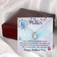 SHE IS A SUPERWOMAN, SHE IS MY MOM, FOREVER LOVE NECKLACE FOR MOM, NECKLACE WITH MESSAGE CARD, BIRTHDAY, MOTHER'S DAY GIFT FOR HER