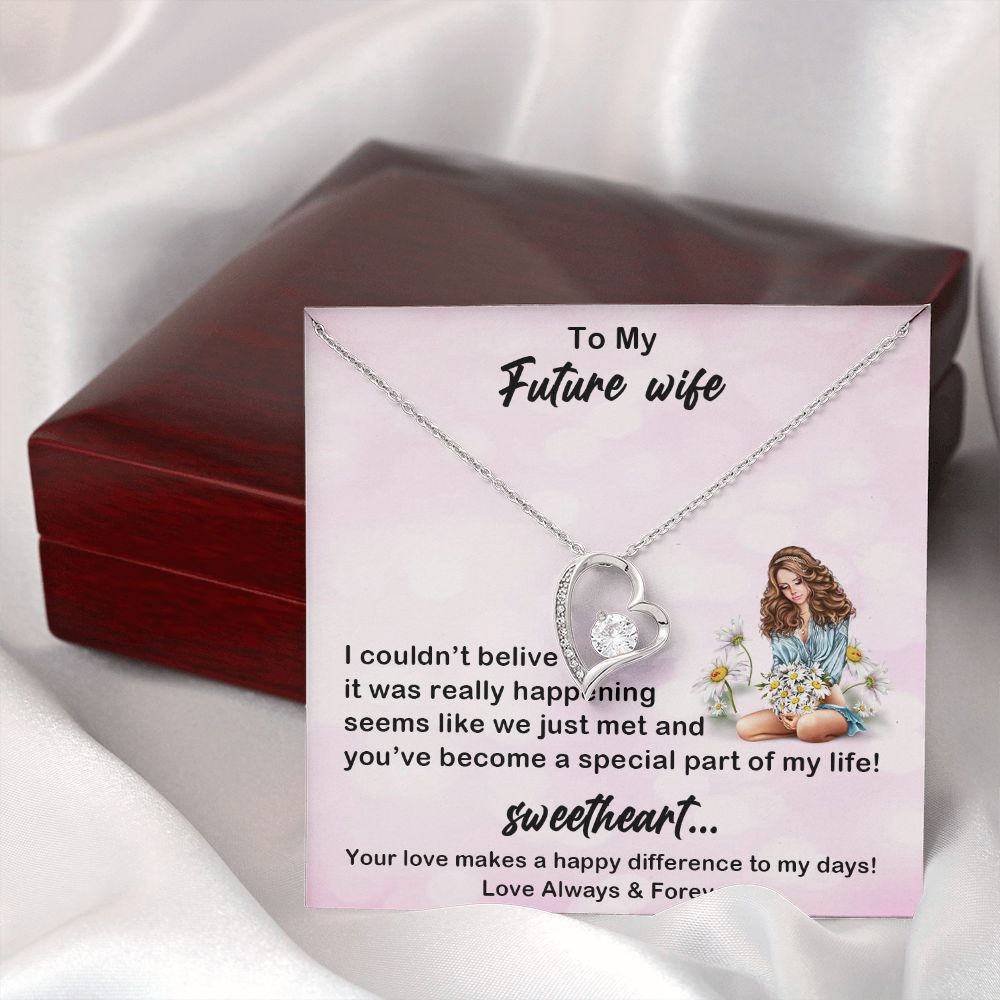 Forever Love Necklace, My Future Wife, Necklace With Message Card, Birthday Gift For Her