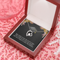 To A Beautiful Girl, Forever Love Necklace With Don't Forget To Enjoy The Journey Message Card, Graduation Ceremony Gift For Her, Jewelry For Her, Pendant For Her
