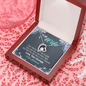 To My Wife, Forever Love Necklace With You Are My Queen Forever Message Card, Jewelry For Her, Anniversary, Birthday, Gift For Her, Pendant For Her
