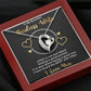 Forever Love Necklace, Badass Wife, Necklace With Message Card, Birthday Gift For Her