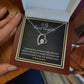 MY GRANDDAUGHTER, FOREVER LOVE NECKLACE WITH MESSAGE CARD FOR GRANDDAUGHTER, BIRTHDAY GIFT FOR HER, FROM GRANDMA/GRANDPA