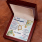 TO MY GRANDDAUGHTER, FOREVER LOVE NECKLACE WITH MESSAGE CARD FOR GRANDDAUGHTER, BIRTHDAY GIFT FOR HER, FROM GRANDMA