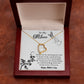 TO MY MOM, FOREVER LOVE NECKLACE FOR MOM, NECKLACE WITH MESSAGE CARD, BIRTHDAY, MOTHER'S DAY GIFT FOR HER