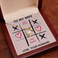 Forever Love Necklace, You Won My Heart, Wife Necklace With Message Card, Birthday Gift For Her