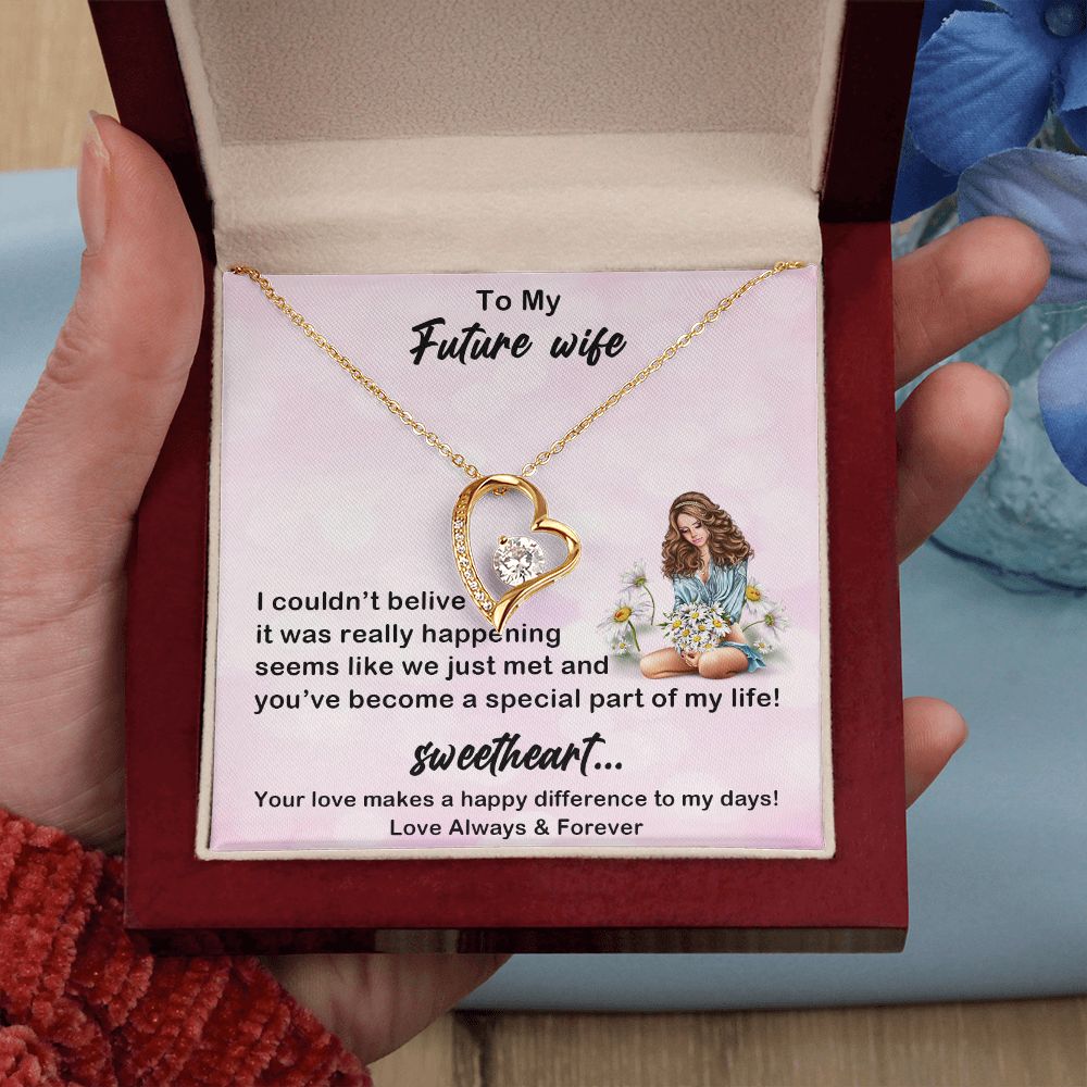 Forever Love Necklace, My Future Wife, Necklace With Message Card, Birthday Gift For Her