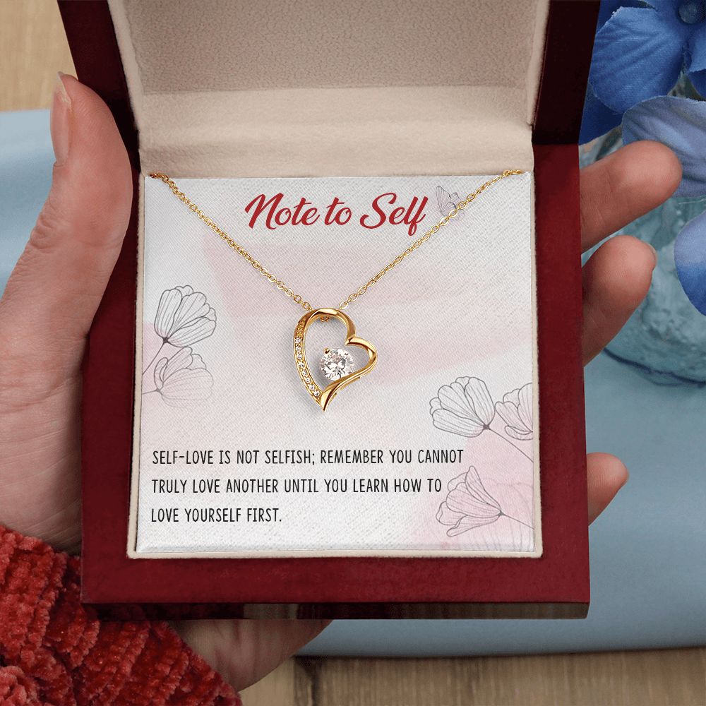 Forever Love Necklace with message card, Birthday gift for family and friends, Gift To Self Motivate your loved one, Gift for all occasion etc