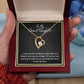 MY GRANDDAUGHTER, FOREVER LOVE NECKLACE WITH MESSAGE CARD FOR GRANDDAUGHTER, BIRTHDAY GIFT FOR HER, FROM GRANDMA/GRANDPA