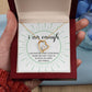 Forever Love Necklace with message card, Gift To Self Motivate your loved ones, unique Gift for family and Friends, Gift for all occasion etc