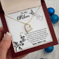 TO MY MOM, FOREVER LOVE NECKLACE FOR MOM, NECKLACE WITH MESSAGE CARD, BIRTHDAY, MOTHER'S DAY GIFT FOR HER