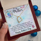 SHE IS A SUPERWOMAN, SHE IS MY MOM, FOREVER LOVE NECKLACE FOR MOM, NECKLACE WITH MESSAGE CARD, BIRTHDAY, MOTHER'S DAY GIFT FOR HER