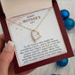 HAPPY MOTHERS DAY, FOREVER LOVE NECKLACE FOR MOM, NECKLACE WITH MESSAGE CARD, BIRTHDAY, MOTHER'S DAY GIFT FOR HER, FROM DAUGHTER/SON