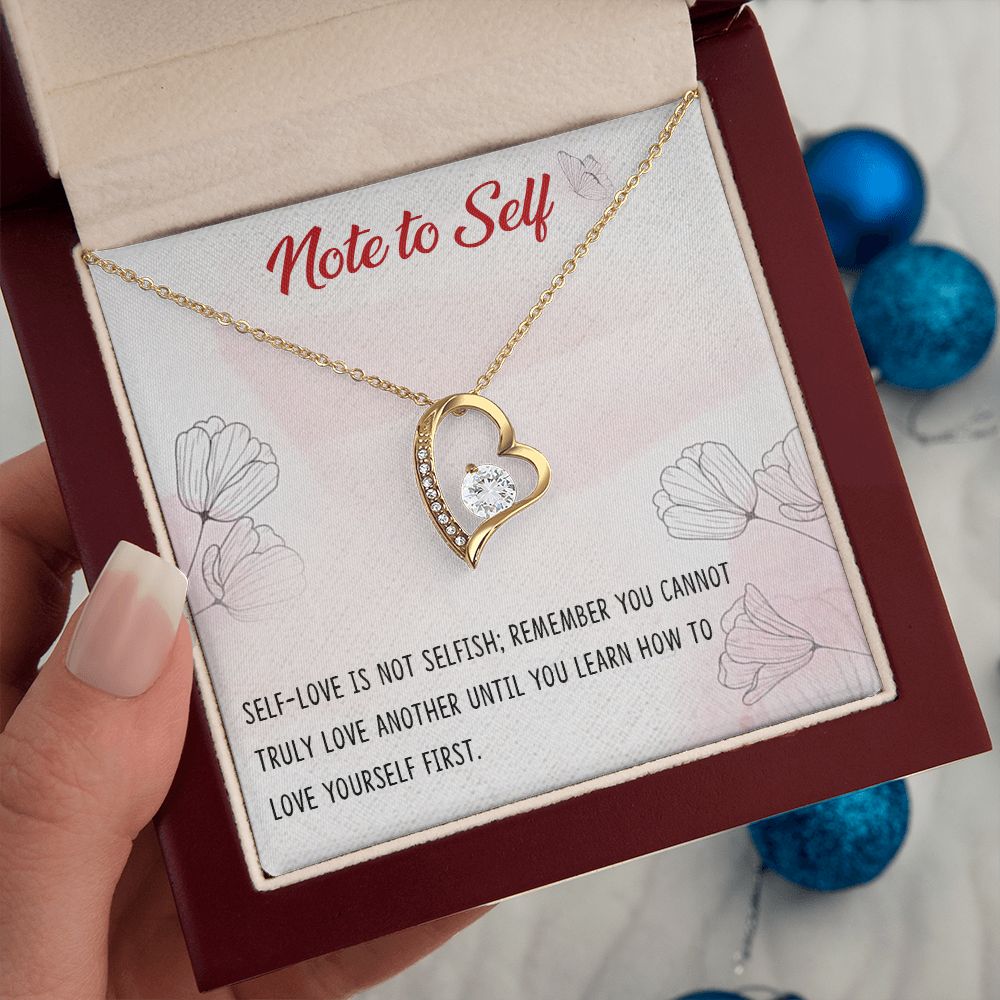 Forever Love Necklace with message card, Birthday gift for family and friends, Gift To Self Motivate your loved one, Gift for all occasion etc