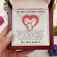 Forever Love Necklace, My Loving Wife, Necklace With Message Card, Birthday Gift For Her
