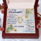 TO MY GRANDDAUGHTER, FOREVER LOVE NECKLACE WITH MESSAGE CARD FOR GRANDDAUGHTER, BIRTHDAY GIFT FOR HER, FROM GRANDMA