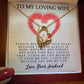 Forever Love Necklace, My Loving Wife, Necklace With Message Card, Birthday Gift For Her