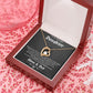 TO OUR BEAUTIFUL DAUGHTER, FOREVER LOVE NECKLACE WITH MESSAGE CARD, FROM MOM AND DAD, BIRTHDAY AND DAUGHTERS DAY GIFT FOR HER