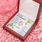 TO MY GRANDDAUGHTER, FOREVER LOVE NECKLACE WITH MESSAGE CARD FOR GRANDDAUGHTER, BIRTHDAY GIFT FOR HER, FROM GRANDMA
