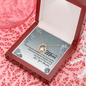 To My Mom, Forever Love Necklace With Thank You For Being The Loving And Caring Mom Message Card, Pendant For Her, Mother's Day Gift, Birthday, Anniversary, Gift For Her, Jewelry For Her