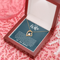 To My Wife, Forever Love Necklace With It Is A Gentle Love Full Of Understanding Message Card, Birthday, Anniversary, Gift For Her, Jewelry For Her, Pendant For Her