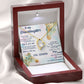 TO MY GRANDDAUGHTER, FOREVER LOVE NECKLACE WITH MESSAGE CARD FOR GRANDDAUGHTER, BIRTHDAY GIFT FOR HER, FROM GRANDMA