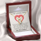 Forever Love Necklace, My Loving Wife, Necklace With Message Card, Birthday Gift For Her