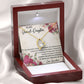 GRANDMOTHER AND GRANDDAUGHTER, FOREVER LOVE NECKLACE WITH MESSAGE CARD FOR GRANDDAUGHTER, BIRTHDAY GIFT FOR HER, FROM GRANDMA