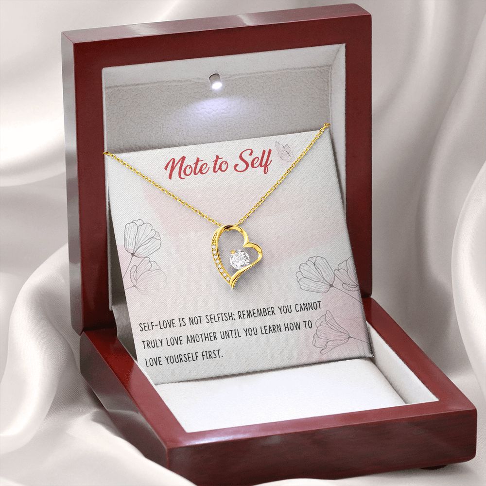 Forever Love Necklace with message card, Birthday gift for family and friends, Gift To Self Motivate your loved one, Gift for all occasion etc