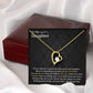 TO MY DAUGHTER, FOREVER LOVE NECKLACE WITH MESSAGE CARD, BIRTHDAY AND DAUGHTERS DAY GIFT FOR HER