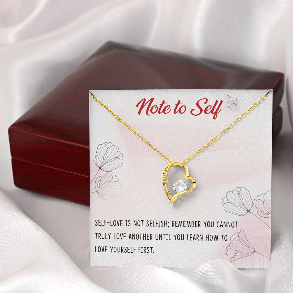Forever Love Necklace with message card, Birthday gift for family and friends, Gift To Self Motivate your loved one, Gift for all occasion etc
