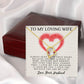 Forever Love Necklace, My Loving Wife, Necklace With Message Card, Birthday Gift For Her