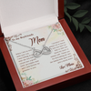 To My Boyfriend's Mom, Infinity Hearts Necklace With Thank You For Welcoming Me Into The Family Message Card, Mother's Day Gift, Birthday, Anniversary, Jewelry For Her, Customized Message Card