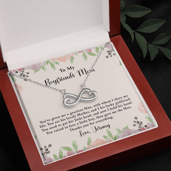 For Boyfriend's Mom, Infinity Hearts Necklace, Mother's Day Gift For Her, Birthday Gift, Necklace For Her, Jewelry For Her, Precious Gift For Her, Christmas Gift