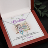 To My Bestie, Infinity Hearts Necklace With No Matter Where We Go, No Matter What We Do Message Card, Jewelry For Her, Birthday, Gift For Her, Necklace for Her, Customized Message Card