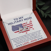 To My Military Mom, Infinity Hearts Necklace, Birthday, Mother's Day, Christmas, Anniversary, Gift For Her Valentine's Day, Jewelry For Mom, Customized Pendant For Mom