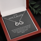 My Soulmate, Infinity Hearts Necklace With Message Card, Pendant For Her, Birthday, Gift For Her, Jewelry For Her, Anniversary Gift, Flawless Necklace With Message Card