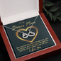 To My Bonus Mom, Infinity Hearts Necklace, Mother’s Day Message Card Gift Pendant For Her, Christmas, Birthday, Anniversary, Gift For Her, Jewelry For Her, Necklace For Her, Mother’s Day Gift