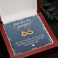You Are My Penguin, Infinity Hearts Necklace With Message Card, Jewelry For Her, Pendant For Her, Gift For Wife From Husband, Birthday, Anniversary Gift For Wife