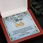 Mom, Infinity Hearts Necklace With For All The Words That Sometimes Go Unspoken Message Card, Jewelry For Her, Mother's Day Gift, Anniversary, Birthday Gift For Her, Pendant For Her